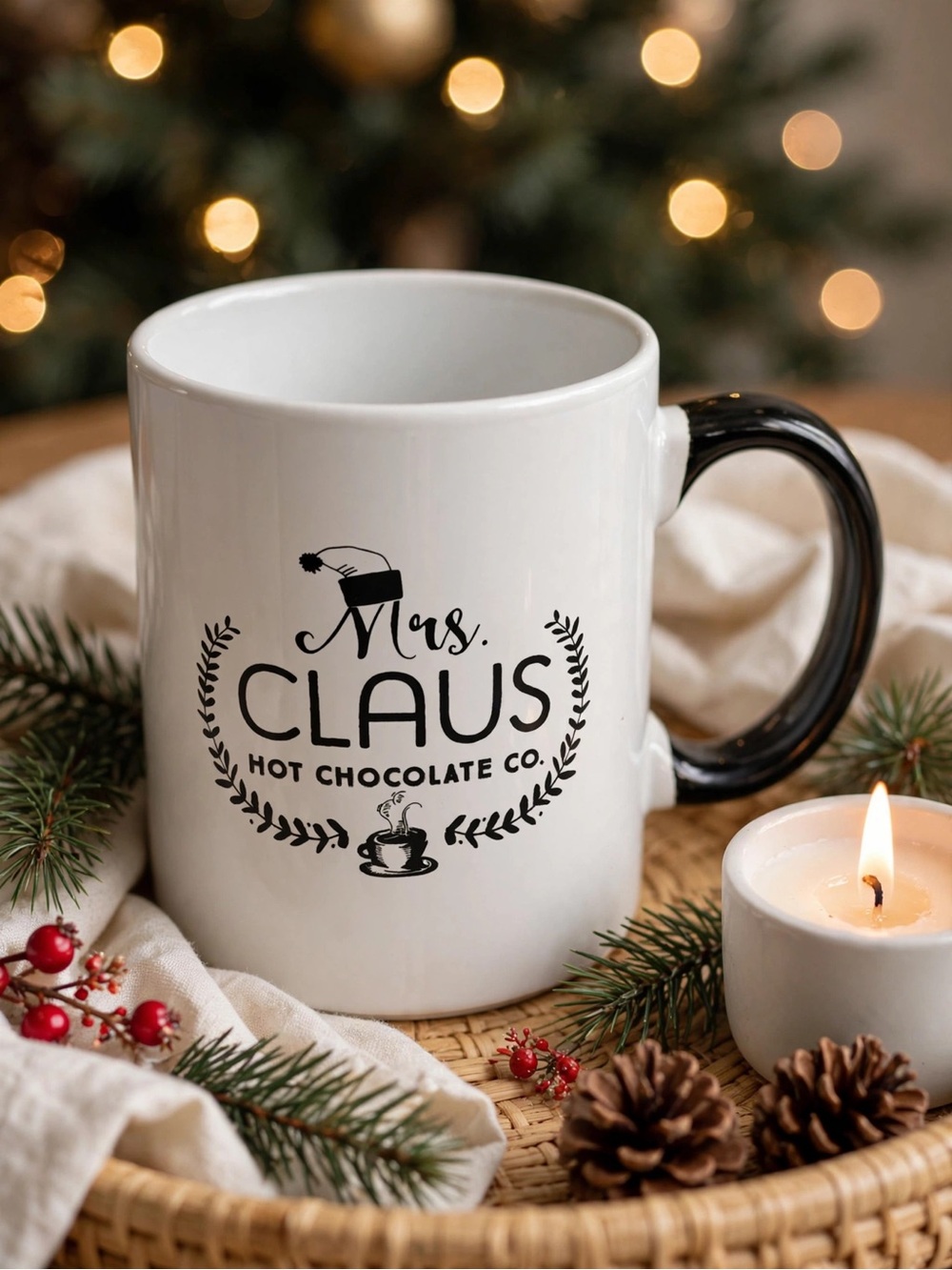 Clay Art Mrs Claus Pint Mug